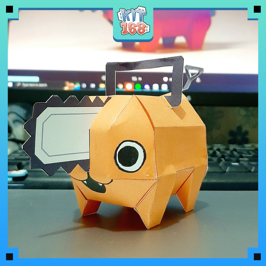 Mô hình giấy Anime Game Pochita - Chainsaw Man