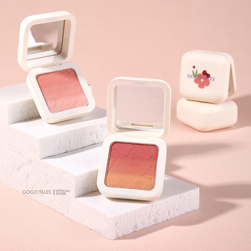 Phấn Má Hồng gogo tales chống thấm nước bắt sáng Sweet Mist GT203 nội địa Trung