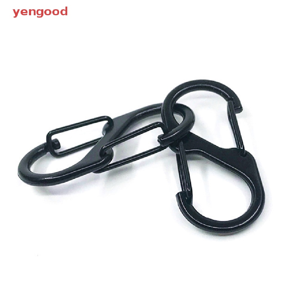 Móc Khóa Chữ S Mini Bằng Thép Không Gỉ Tiện Lợi Khi Đi Cắm Trại