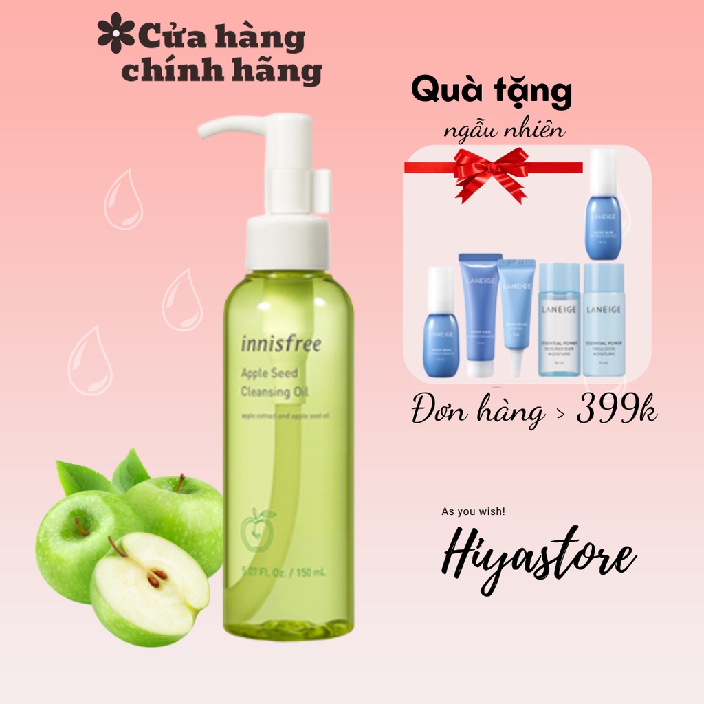 Dầu Tẩy Trang Táo Xanh Innisfree Apple Juicy Cleansing Oil