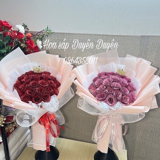 Bó hoa nhũ 22 bông kèm vương miệng