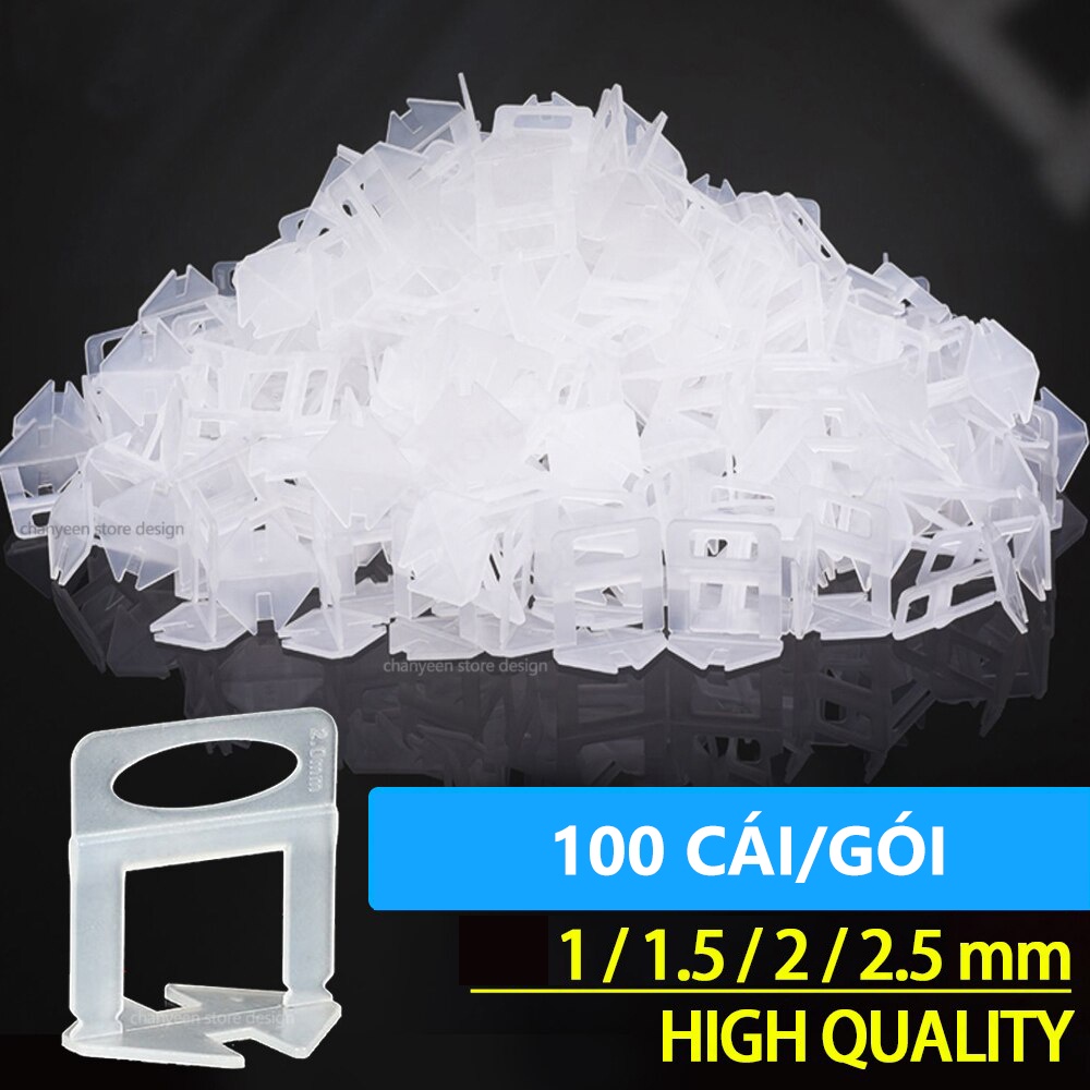 100 ke cân bằng lát gạch 1mm, 1.5mm, 2mm, 2.5 mm, ke cân bằng chuyên dùng cho bác thợ