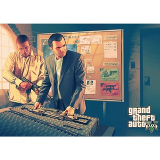 Poster game GTA phong cách retro
