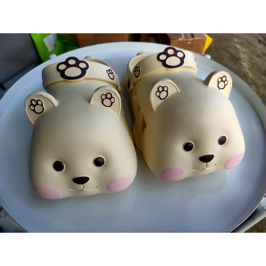 {LOẠI 1}Dép sục cross gấu má hồng dễ thương cute nam nữ (Ảnh thật 100%) Mã 02
