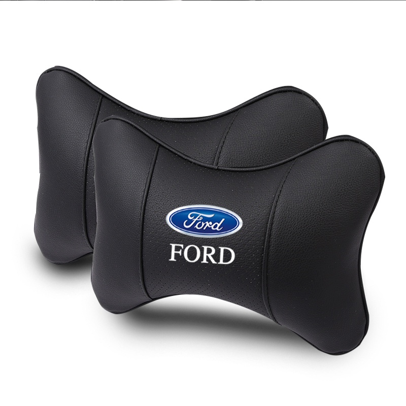 Gối Tựa Đầu Bằng Da Thoáng Khí Cho Xe Hơi Ford Grand C-Max Fiesta Figo Fusion Mondeo Focus GT Ka Mustang Taurus Ranger Edge
