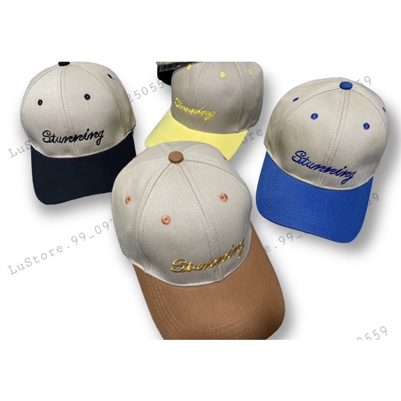 Mũ lưỡi trai kaki phối màu cá tính - Nón kết kaki thời trang nam nữ