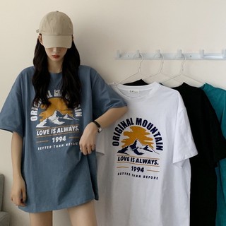 NRVP Áo Thun 100% Cotton Tay Ngắn Dáng Rộng Phong Cách Hàn Quốc Mới