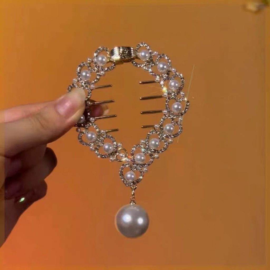 Kẹp Tóc Đính Đá Lấp Lánh Thời Trang Cho Nữ