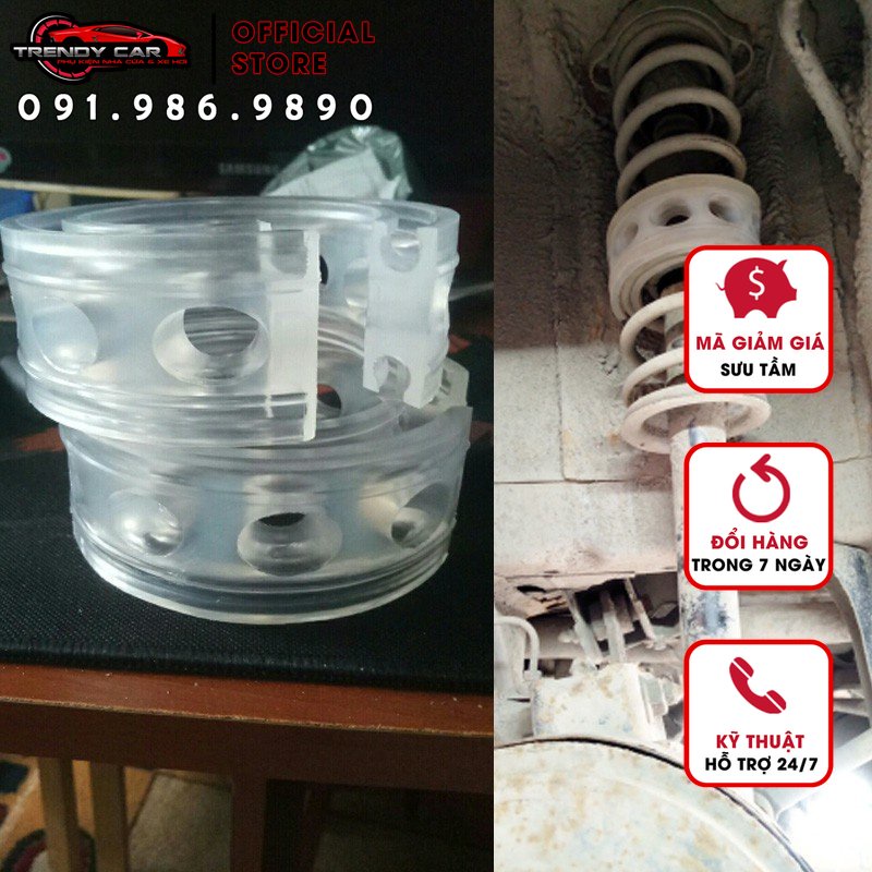 Đệm Giảm Xóc Cho Xe Ô Tô Loai A/B/C/D/E Combo 2 MIẾNG AMT Đệm cao su giảm sóc giảm chấn lò xo cho ô tô