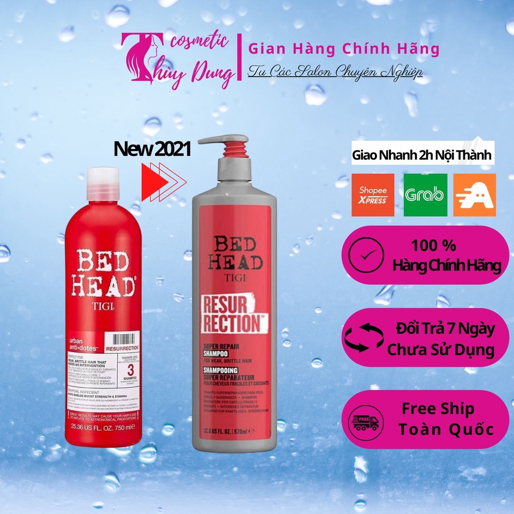 Dầu gội xả TIGI Bed Head 400 - 970ML đủ màu, dầu gội tigi chính hãng