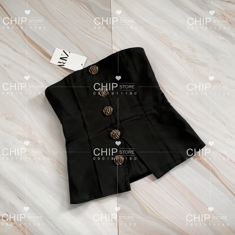 ÁO KIỂU NÚT ZARA XUẤT DƯ XỊN SANG CHẢNH
