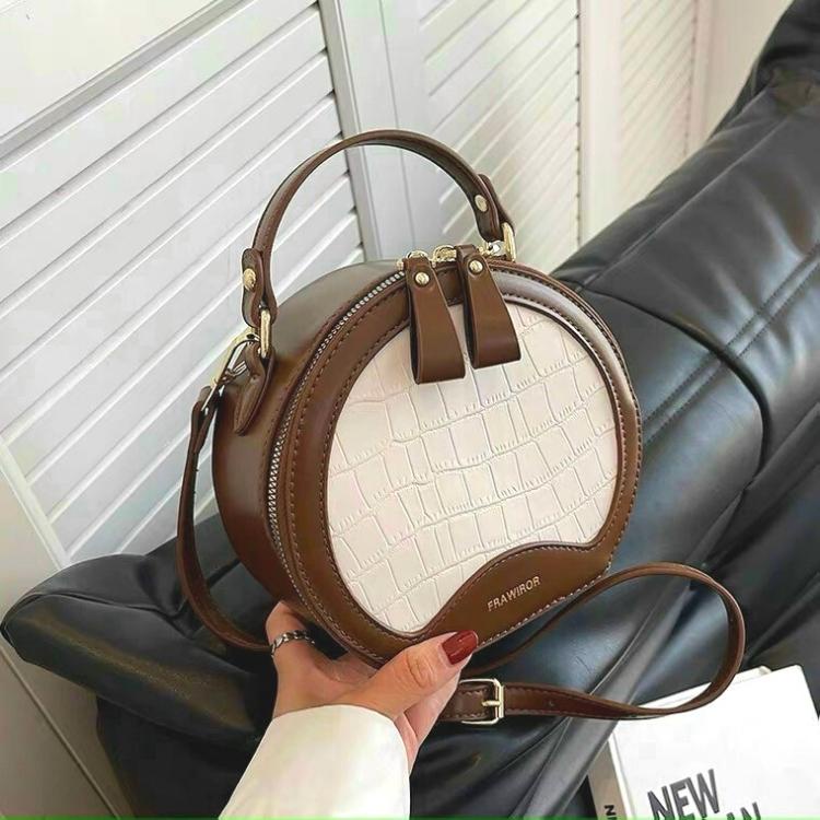 Túi Xách Nữ Tròn, Túi Đeo Chéo Trống Tròn Kèm Móc Khóa Gấu - T1022/ T1125