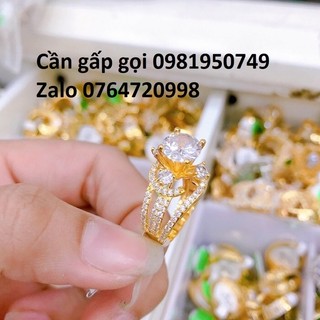 Nhẫn nữ đính đá hình kim cương dạng xoắn-hn2611099