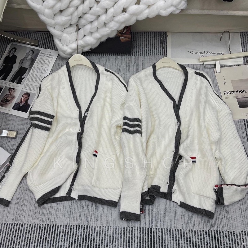 Áo Len Cadigan Thom Viền