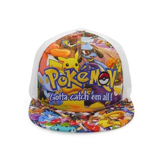 Nón Trẻ Em Pokémon Pikachu – Nón Snapback Bé Trai Bé Gái Thời Trang Hoạt Hình Chống Nắng