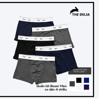 Combo 5 quần sịp nam, quần lót nam cotton lạnh co giãn 4 chiều thấm hút mồ hôi