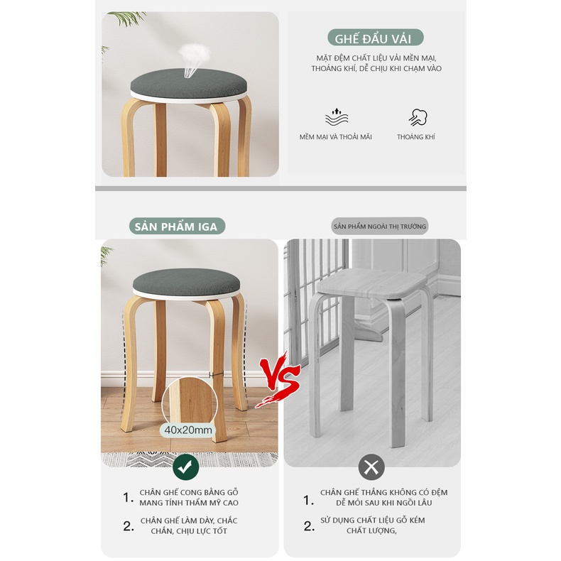 Ghế sofa ghế ngồi đa năng làm ghế bàn ăn, ghế bàn trang điểm, ghế bàn làm việc GN61