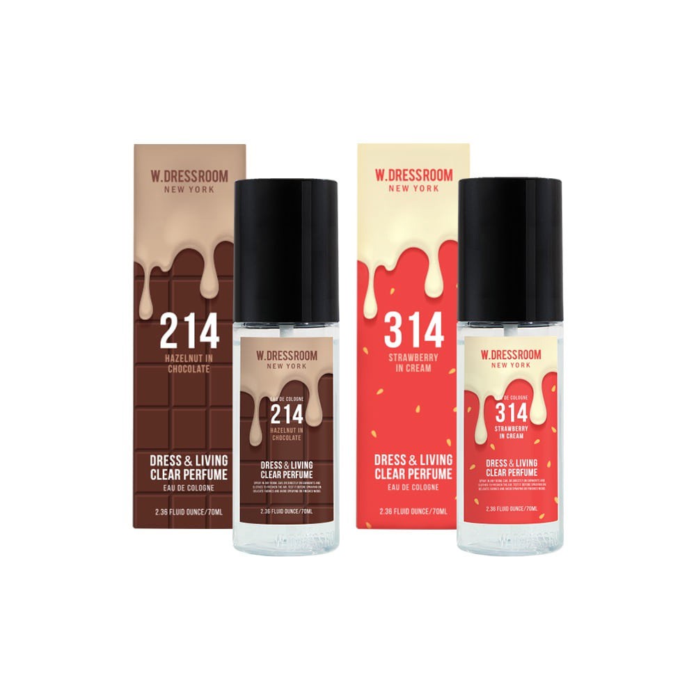 Mùi mới limited: 214,314 Set Nước hoa xịt thơm W.Dressroom diệt khuẩn, mùi Chocolate Strawberry ngọt ngào