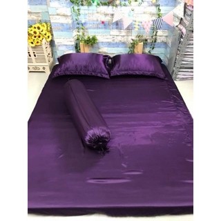 bộ drap phi lụa tím 4 món