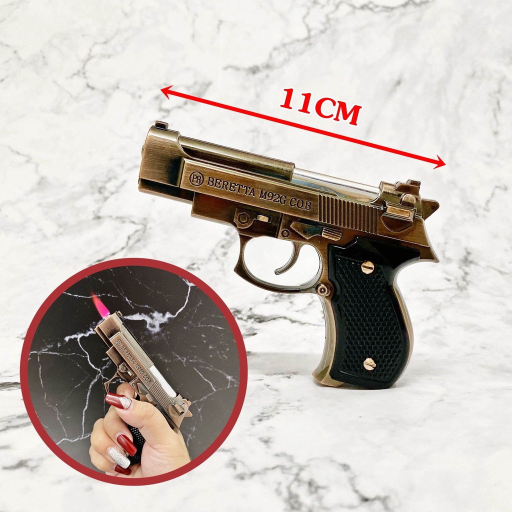FREESHIP - bật-lửa-hộp-quẹt khè mô hình x.ú.n.g M-92 size 11cm cực chất - HỎA TỐC