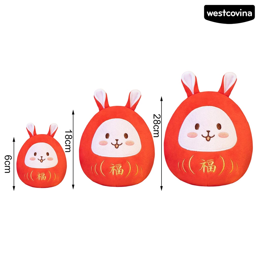 [Hot]☃Thỏ Nhồi Bông 6 / 18 / 28cm Phong Cách Trung Hoa Xinh Xắn