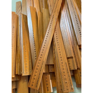Thước gỗ giáo viên kích thước 30-50-60cm chất liệu gỗ sồi sơn bóng mịn