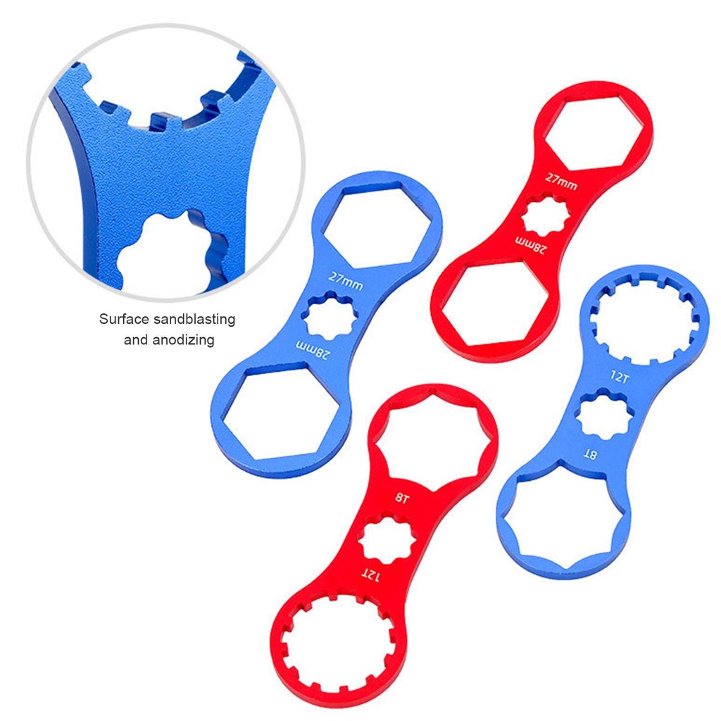 Cờ Lê Tháo Phuộc Trước Bằng Hợp Kim Nhôm Cho SUNTOUR XCM / XCR / XCT / RST B Red