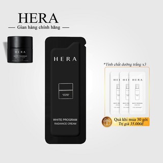 Kem dưỡng trắng Hera White Program Radiance Cream 1ml/gói - Kem trắng da Hera; Kem Hera