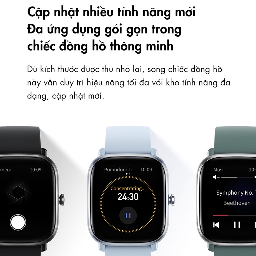 Đồng hồ thông minh Amazfit GTS 2 mini (phiên bản mới) - Hàng Chính Hãng - Bảo Hành 12 Tháng