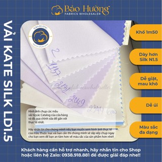 Vải Kate Silk Lạc Đà _  Khổ 1m50 _ Phần F