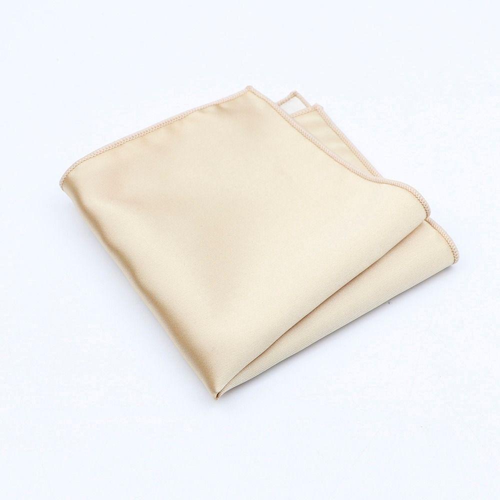 ANEMONE Khăn Tay Satin Màu Sắc Trơn Phong Cách Vintage Dành Cho Nam Và Nữ