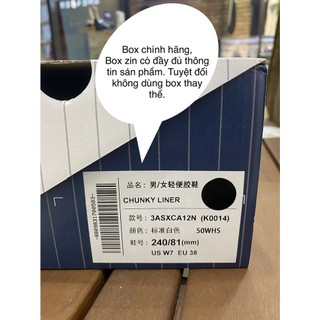 Giày Chunky Liner White Black NY [Hàng Chính Hãng]