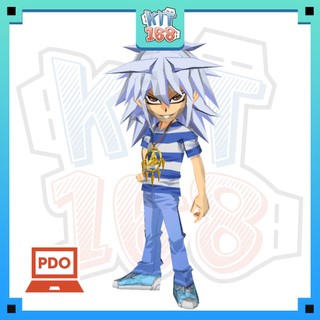 Mô hình giấy anime game chibi yami bakura - yu-gi-oh!