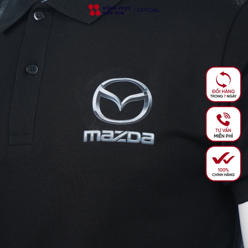 Áo thun áo polo nam nữ hãng xe Mazda chính hãng có cổ siêu đẹp chất vải cotton cá xấu gai mịn thời trang công sở cao cấp