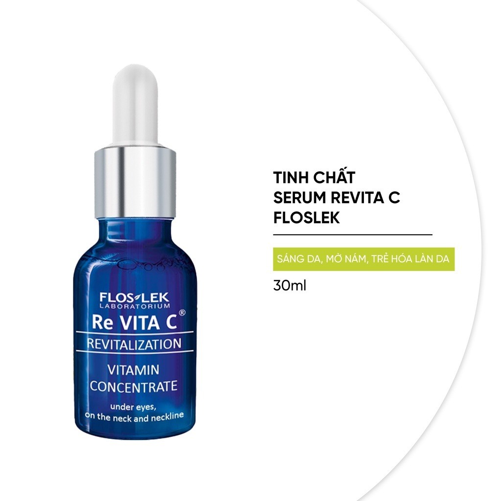 Tinh chất Serum ReVITA C FLOSLEK hỗ trợ sáng da, mờ nám, căng bóng làn da  30ml - AJA'S SKINLAB