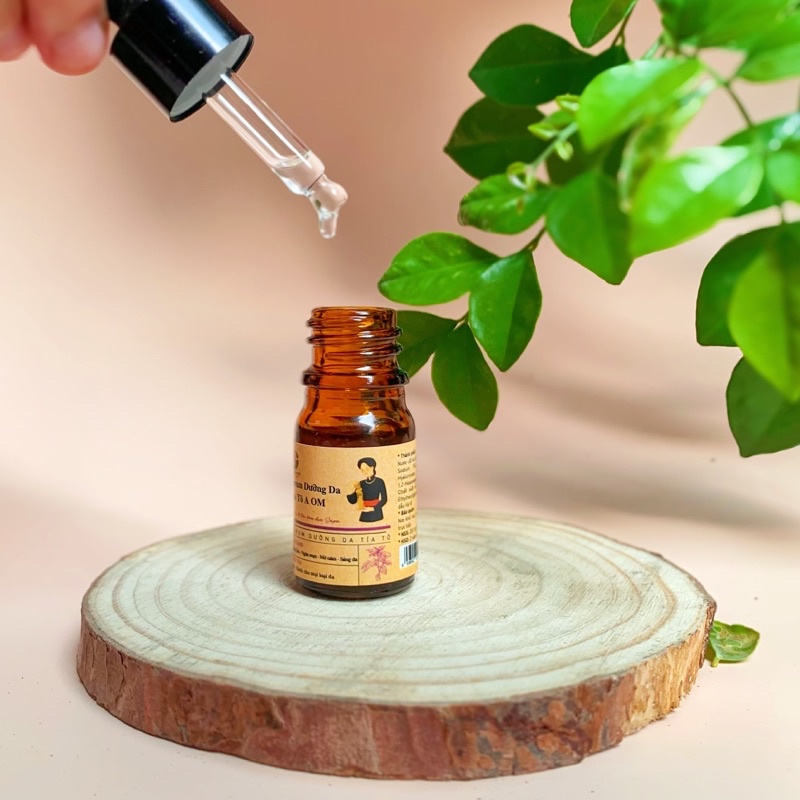 Combo 2 Serum dưỡng da Tía tô tím A Om Natural Dưỡng Ẩm Sâu, Săn Chắc Da 30ml
