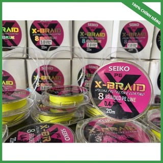 Thẻo dù seiko pe 8x – braid cao cấp 20m. dây câu đài, câu lure, làm thẻo săn hàng