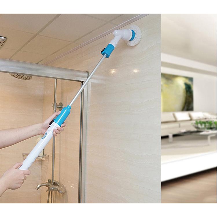 Máy Cọ Nhà Vệ Sinh, Máy Chà Sàn Xoay Chạy Điện, Máy Chà Sàn Không Dây - Bàn Chải Làm Sạch Siêu Mạnh