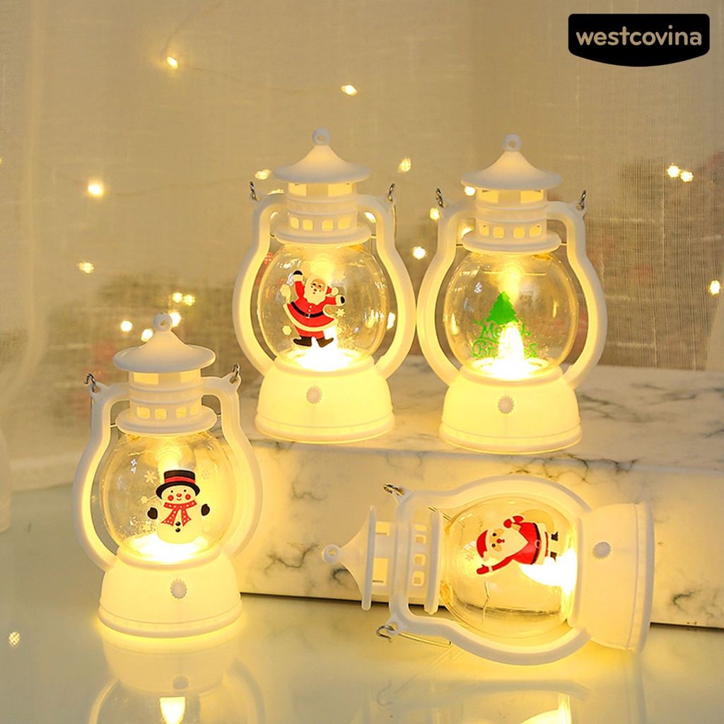 [Hot]☃Đèn Lồng LED Trang Trí Giáng Sinh Tiết Kiệm Năng Lượng