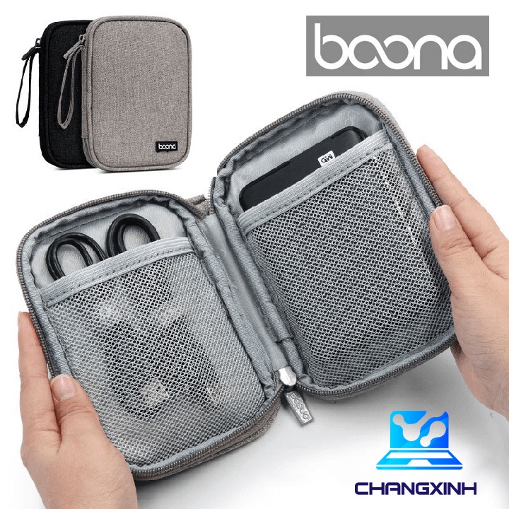 Túi đựng phụ kiện đa năng Baona TT158, đựng ĐT, ổ cứng di động, cáp