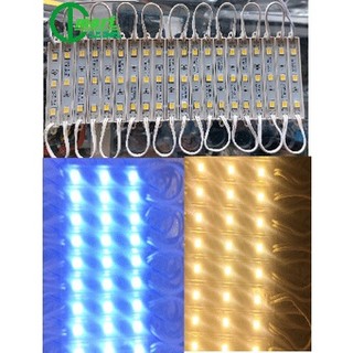LED THANH 12V HẮT 3 BÓNG 5054 MÀU TRẮNG VÀ VÀNG NHẠT (Vỉ 20 Thanh 3 Bóng)