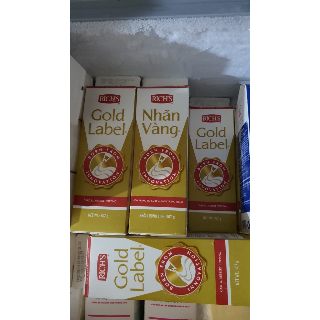 KEM TRANG TRÍ BÁNH RICH'S NHÃN VÀNG