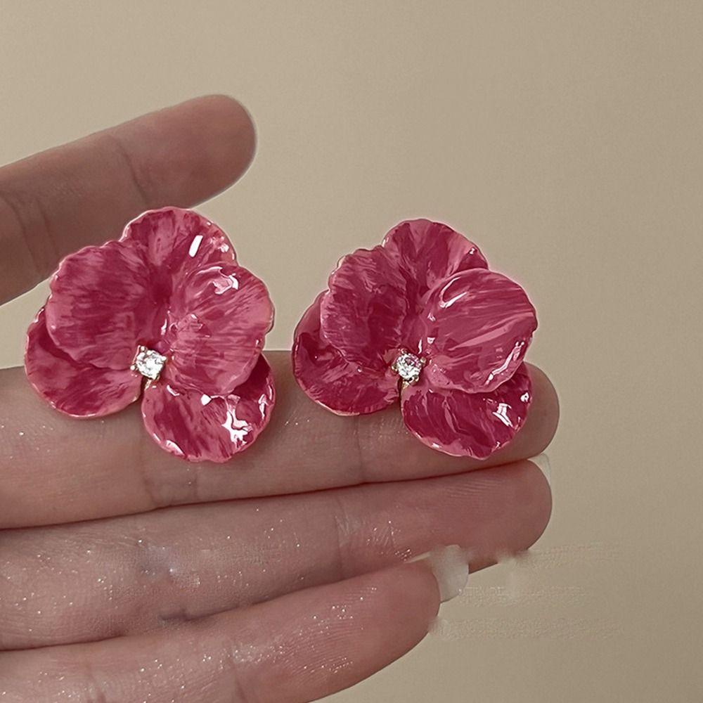 Bông Tai Ba Chiều Phong Cách Vintage Dễ Thương Cho Nữ|Trang Sức Thời Trang Cổ Điển Bằng Hợp Kim