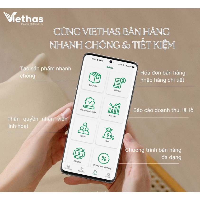 Phần Mềm Quản Lý Bán Hàng Thông Minh Viethas