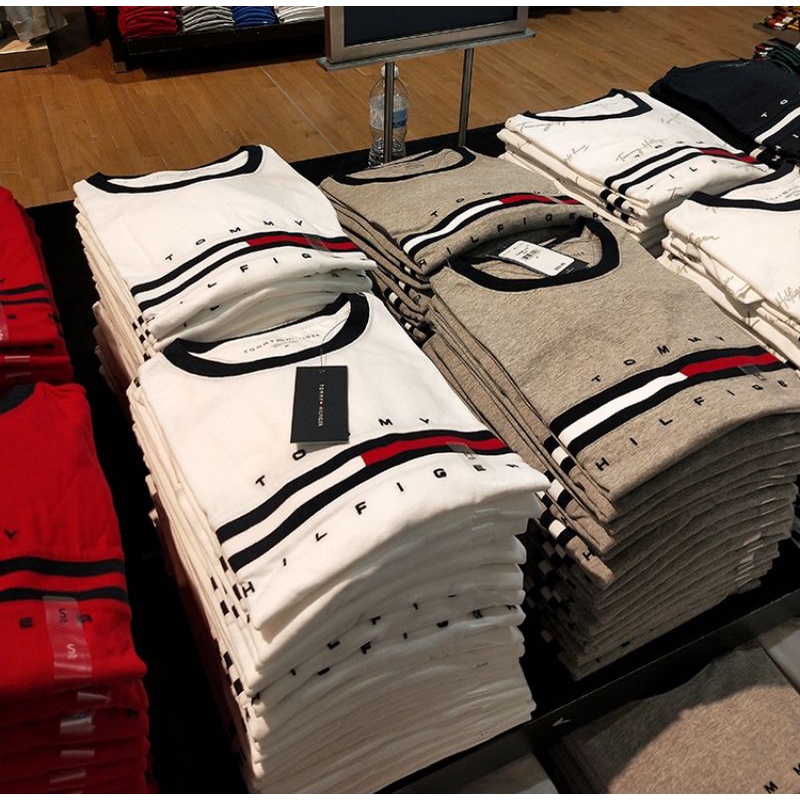 Áo thun cổ tròn Chính Hãng Tommy essential tShirt