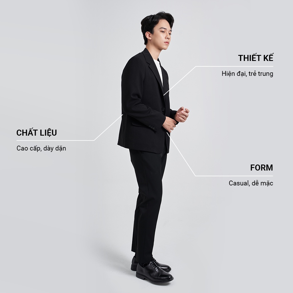 Áo khoác Blazer Nam Local Brand KRIK Form Casual Phong Cách Hàn Quốc Thiết Kế Basic Dễ Phối Đồ BL0277