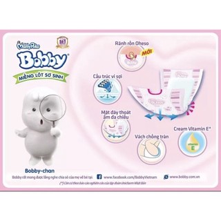 [TẶNG THÊM 6 MIẾNG] Miếng Lót Bobby NB1 (108 Miếng)