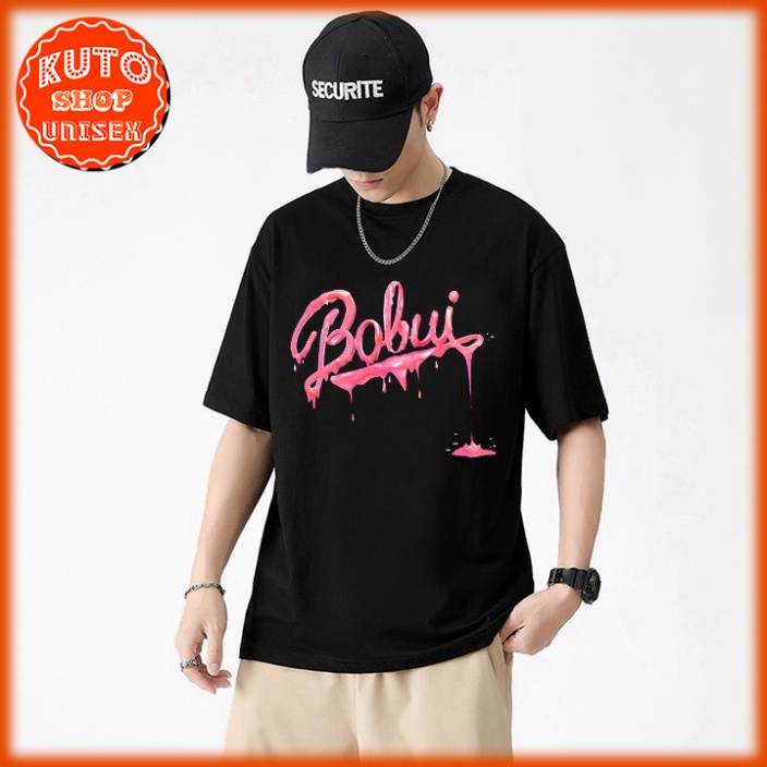 Áo Thun Tay Lỡ Local Brand BOBUI Cotton 100 Form Rộng Unisex