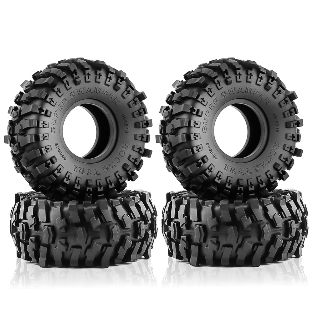Bánh Xe Cao Su 1.9 Inch Kèm Xốp Cho Xe Hơi Điều Khiển Từ Xa TRX4 SCX10 D90 KM2 YIKONG 4102 4103 90046 1 / 10