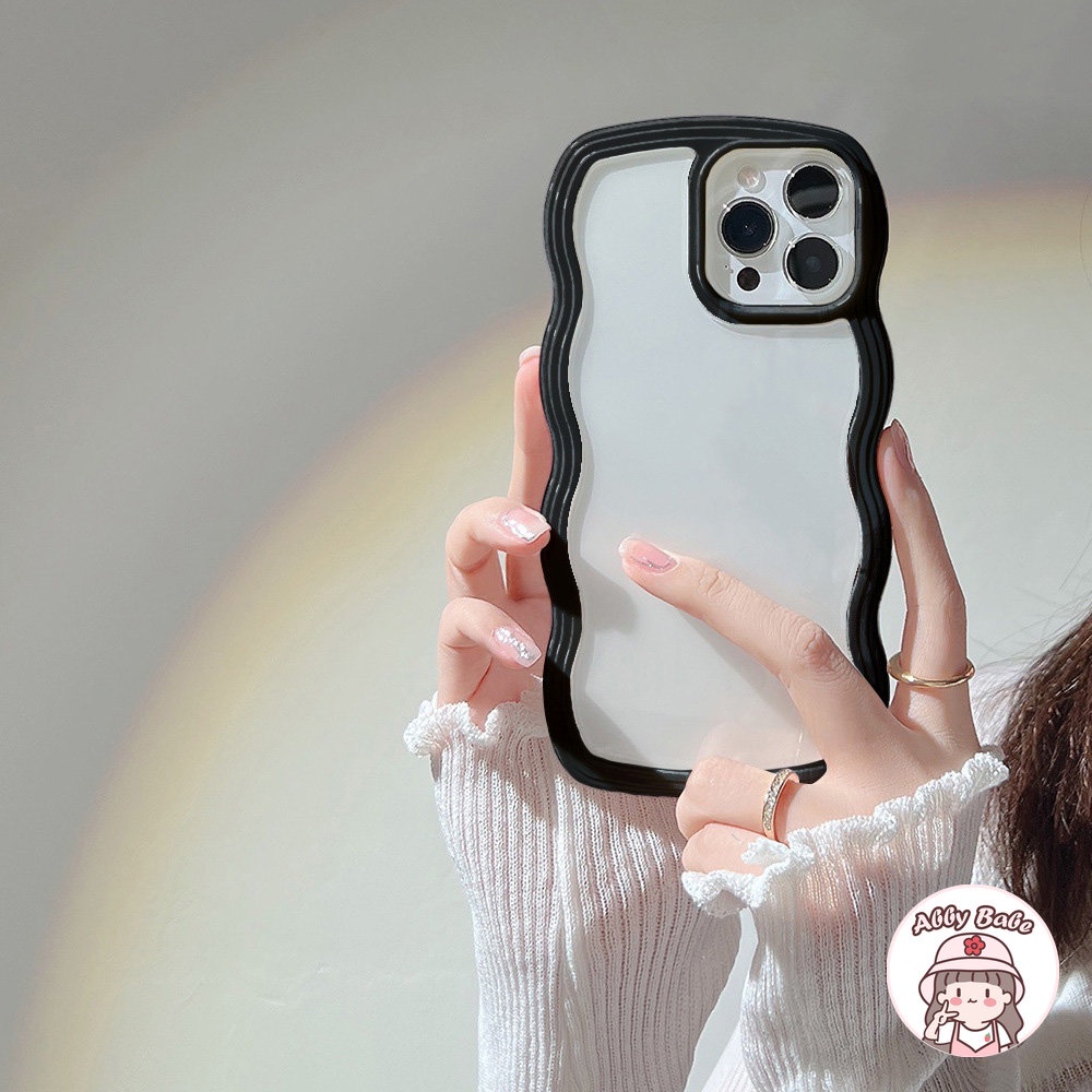 Ốp Điện Thoại TPU Mềm Mỏng Chống Sốc Họa Tiết Gợn Sóng Đơn Giản Cho IPhone 14 Pro Max 11 7Plus 13 12 11 Pro Max X XS XR